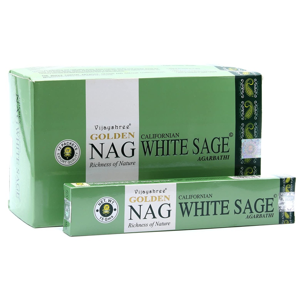 Vijayshree Golden Nag Hand-Rolled Incense Sticks | Authentic Indian | Purifying & Relaxing
