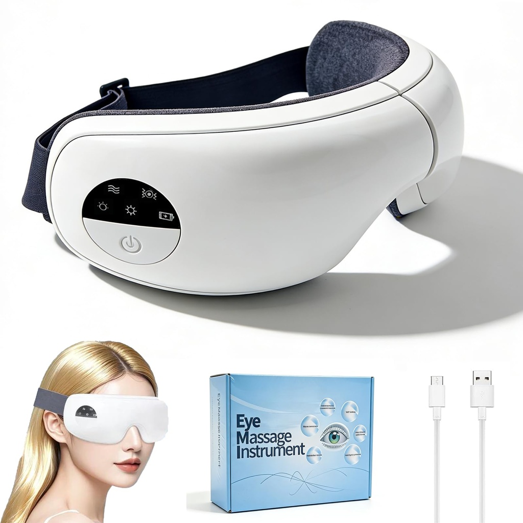 Eye Massager with Heat Migraine Relief Equipped with Massage Function Relaxing Gifts 