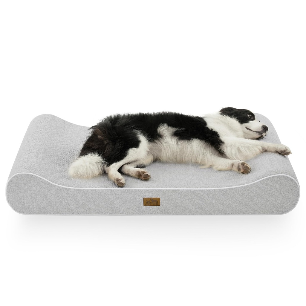 COZY KISS XL Dog Bed, 120x80x18cm - Washable Thick Foam Pet Mat with Removable Washable Cover