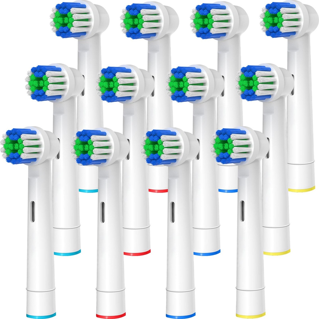 GENKENT 8 Pack Replacement Toothbrush Heads Compatible with Oral B Braun Pro 1000/500/1500/3