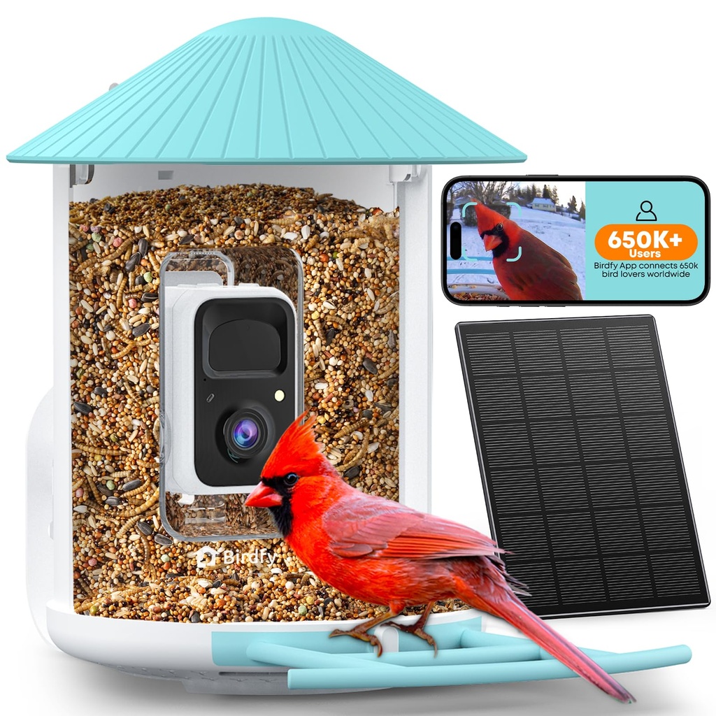 NETVUE by Birdfy Smart Bird Feeder Camera: Auto-Capture Video & Instant Alert, Collect Fun