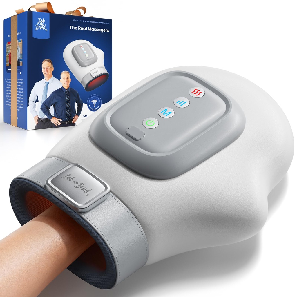 BOB AND BRAD Hand Massager with Compression, Cordless HandSpa Electric Massager, Finger Mas