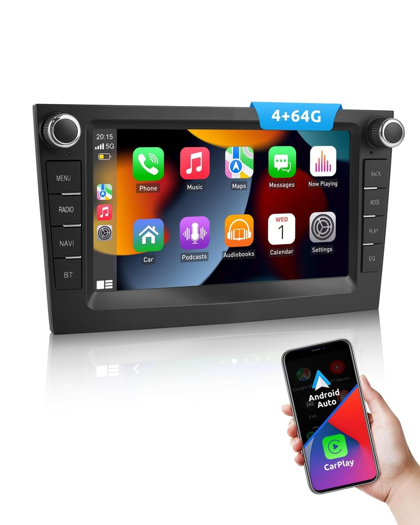 ESSGOO 4+64G Android 14 Car Stereo For Vauxhall Opel Corsa C/D Zafira B Astra G H with Wire