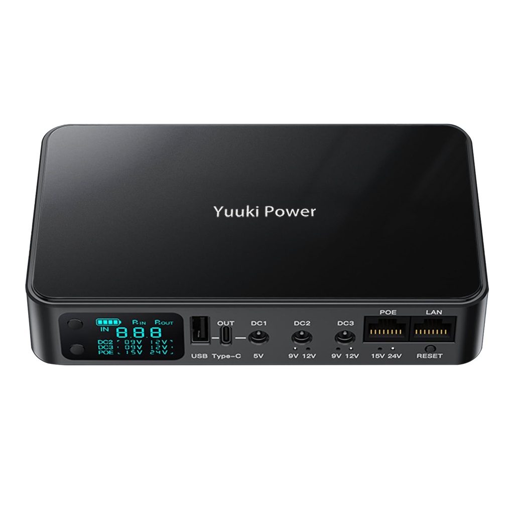 Yuuki Power Mini UPS for Router BT Hub 18000mAh(56Wh) DC 12V/9V