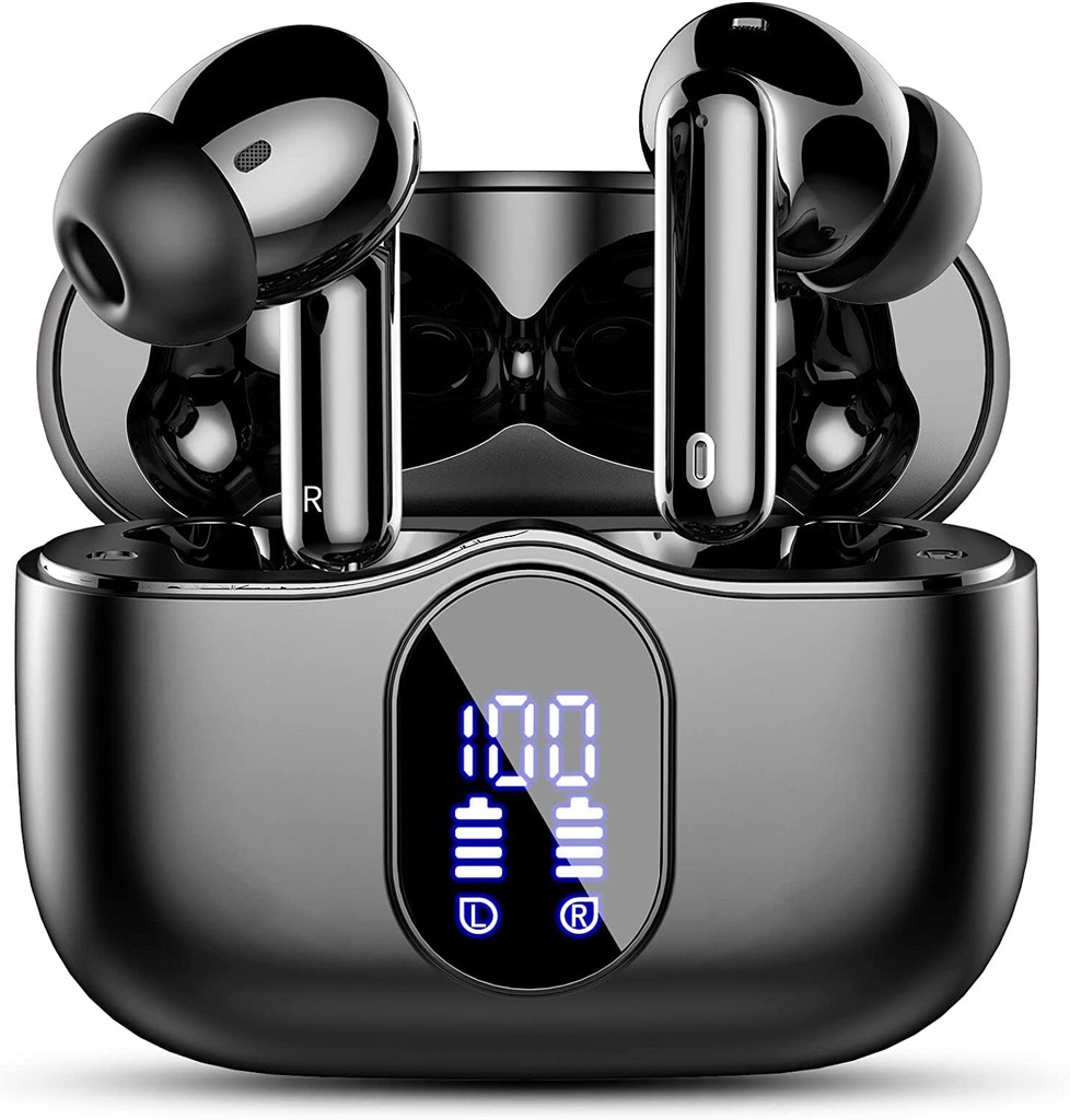 Wireless Earbuds, Bluetooth 5.4 Headphones In Ear with 4 ENC Noise Cancelling Mic, Btootos
