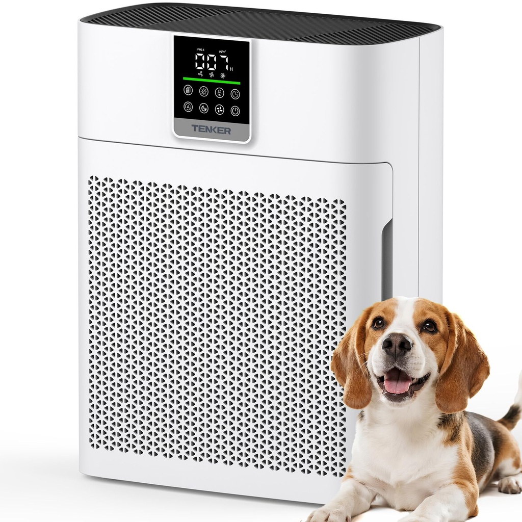 Air Purifier for Home and Bedroom up to 2180 ftÃ‚Â², CADR 200 mÃ‚Â³/h, TENKER HEPA Air Clea