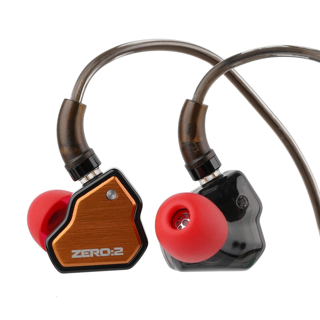 Linsoul 7Hz x Crinacle Zero:2 in Ear Monitor, Updated 10mm Dynamic Driver IEM, Wired Earbud