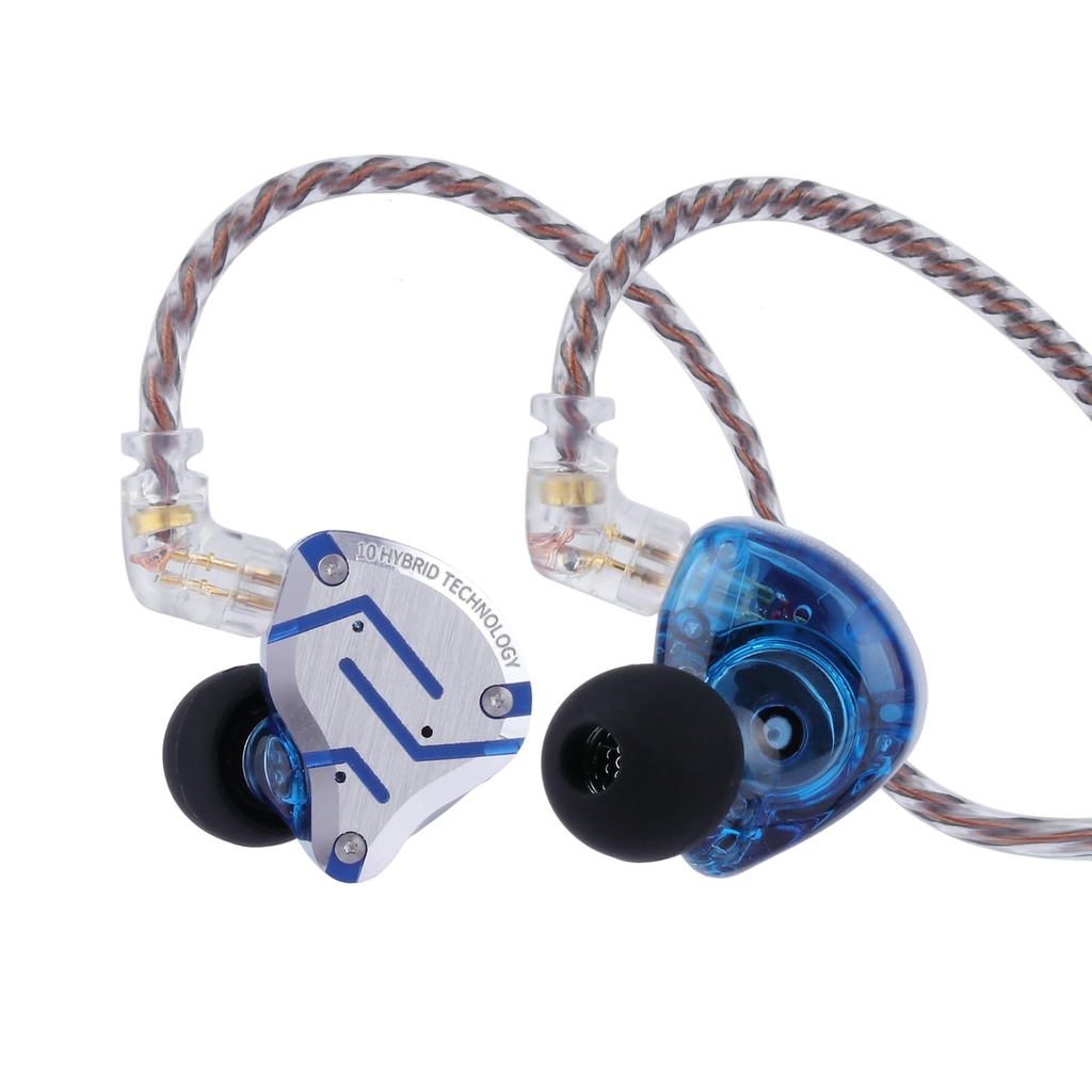 Linsoul KZ ZS10 Pro, 4BA+1DD 5 Driver in Ear Monitor, HiFi Wired Earbuds, Gaming Earbuds, H