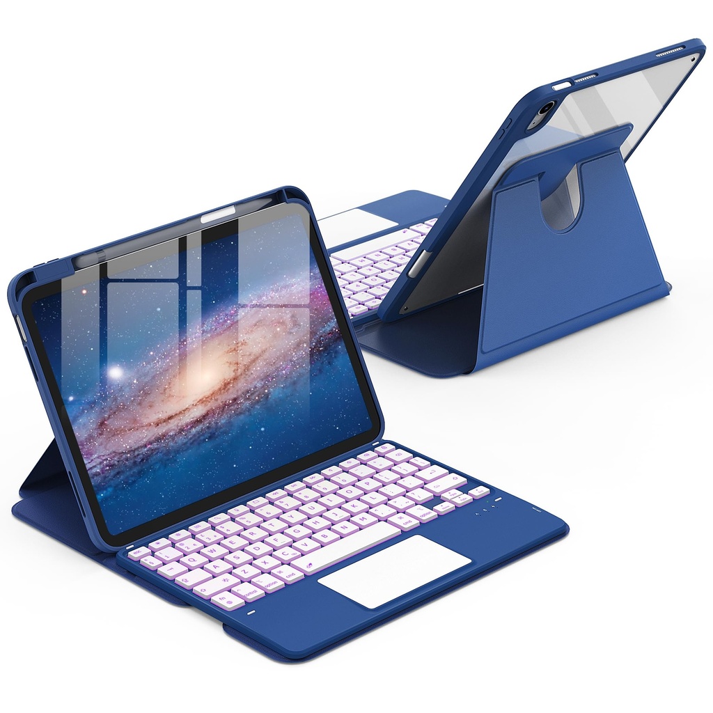 CACOE 360 Rotating Keyboard Case for iPad (A16) 11th/10th Generation (11"/10.9") 2025/2022