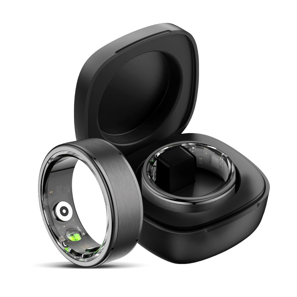 findtime Smart Ring for Men Women Smart Ring Android iOS Fitness Ring Pedometer Heart Rate