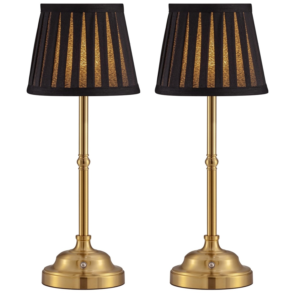 NEWSEE Touch Rechargeable Cordless Table Lamp, Portable Dimmable LED Retro Bedside Light, 4