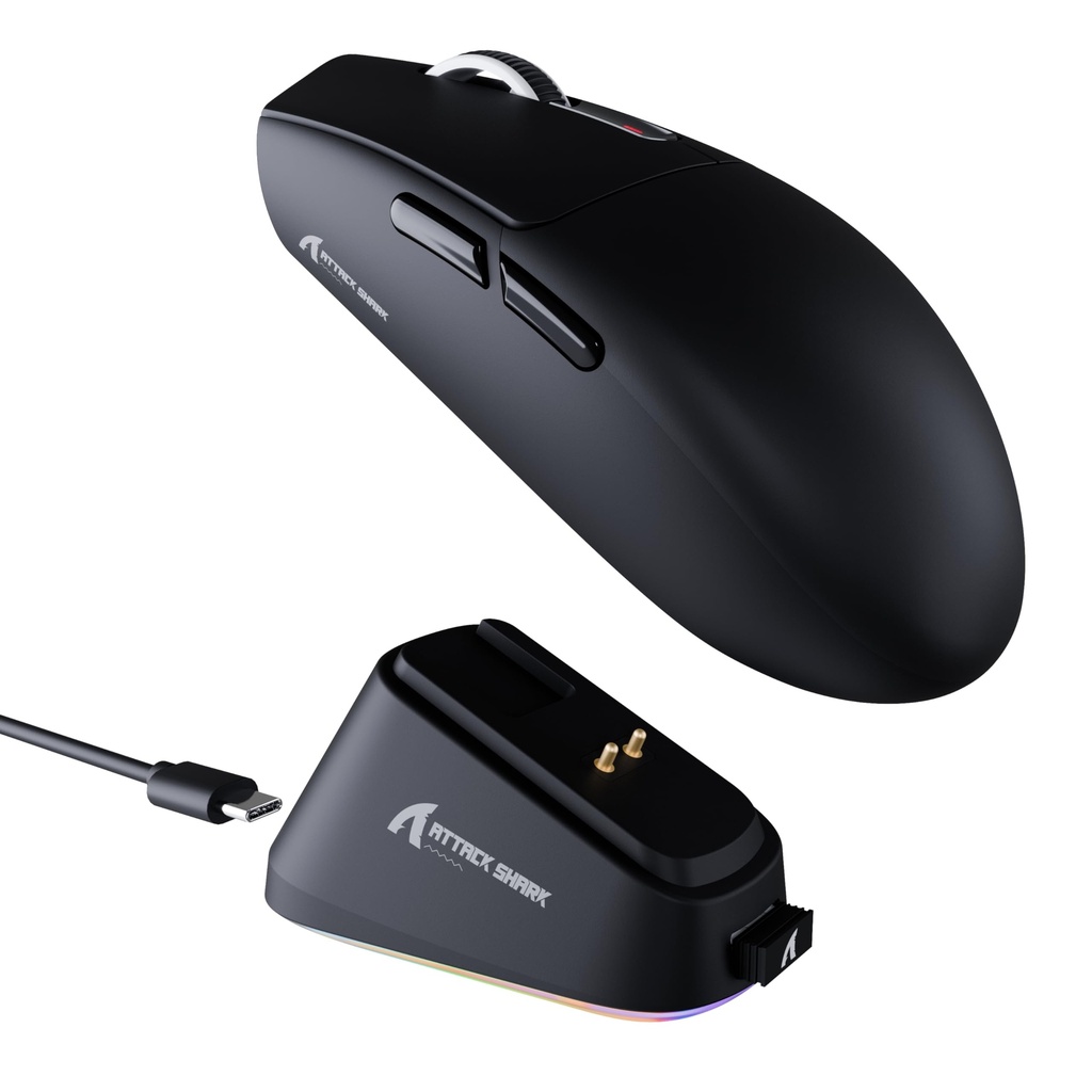 ATTACK SHARK G3PRO Gaming Mouse with Magnetic Charging Dock, PixArt PAW3311 Gaming Sensor