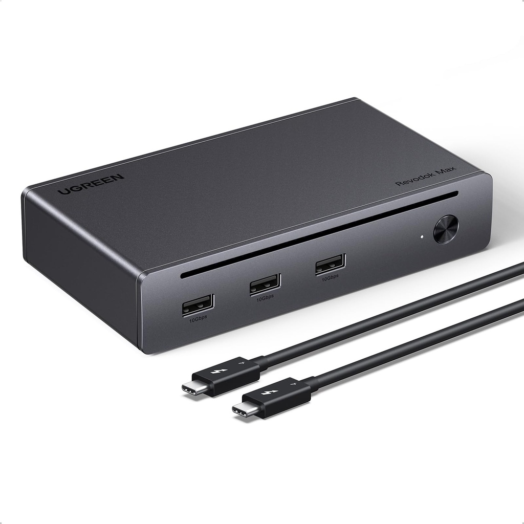 UGREEN Thunderbolt 4 Dock, Revodok Max 208 (8-in-1), Single 8K or Dual 4K@60Hz Display, 85W
