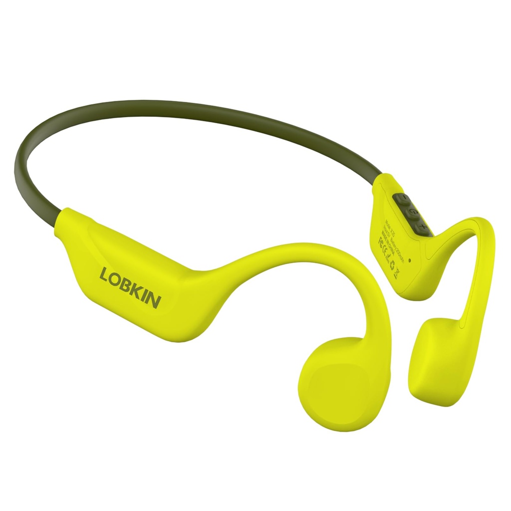 LOBKIN Bone Conduction Headphones Bluetooth 5.4, Open Ear Headphones Wireless with Mic, IPX