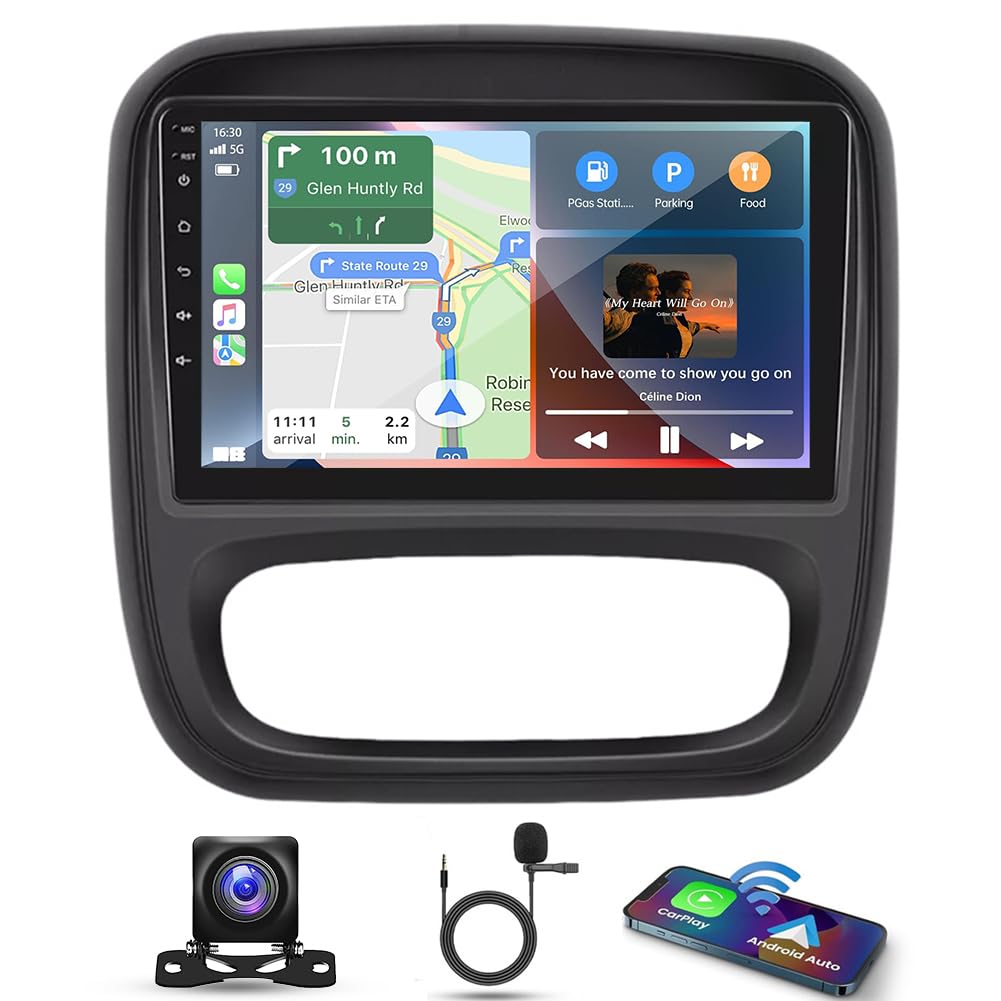 9" 4G+64G Android 13 Car Stereo for Vauxhall Vivaro/Renault Trafic 3 2014-2020, for Nissan