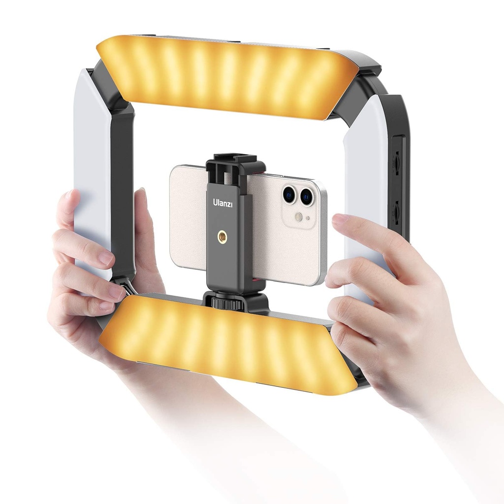 Portable Handheld LED Selfie Ring Light - ULANZI Phone Video Ring Light with Phone Holder
