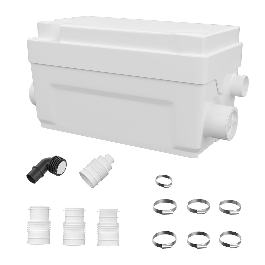 AidoFLO 400W Macerator Pump - High-Performance Waste Water Removal Solution for Sinks, Basin