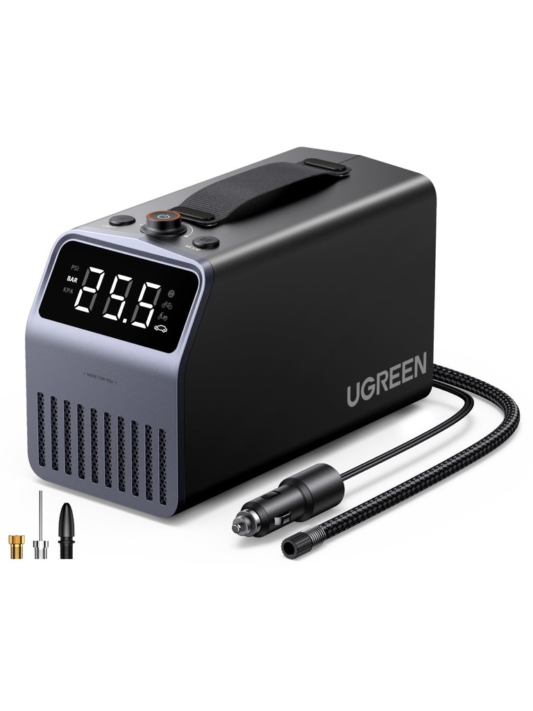 UGREEN Tyre Inflator Air Compressor 150 PSI 12V Portable Car Tyre Pump with Accurate Digital