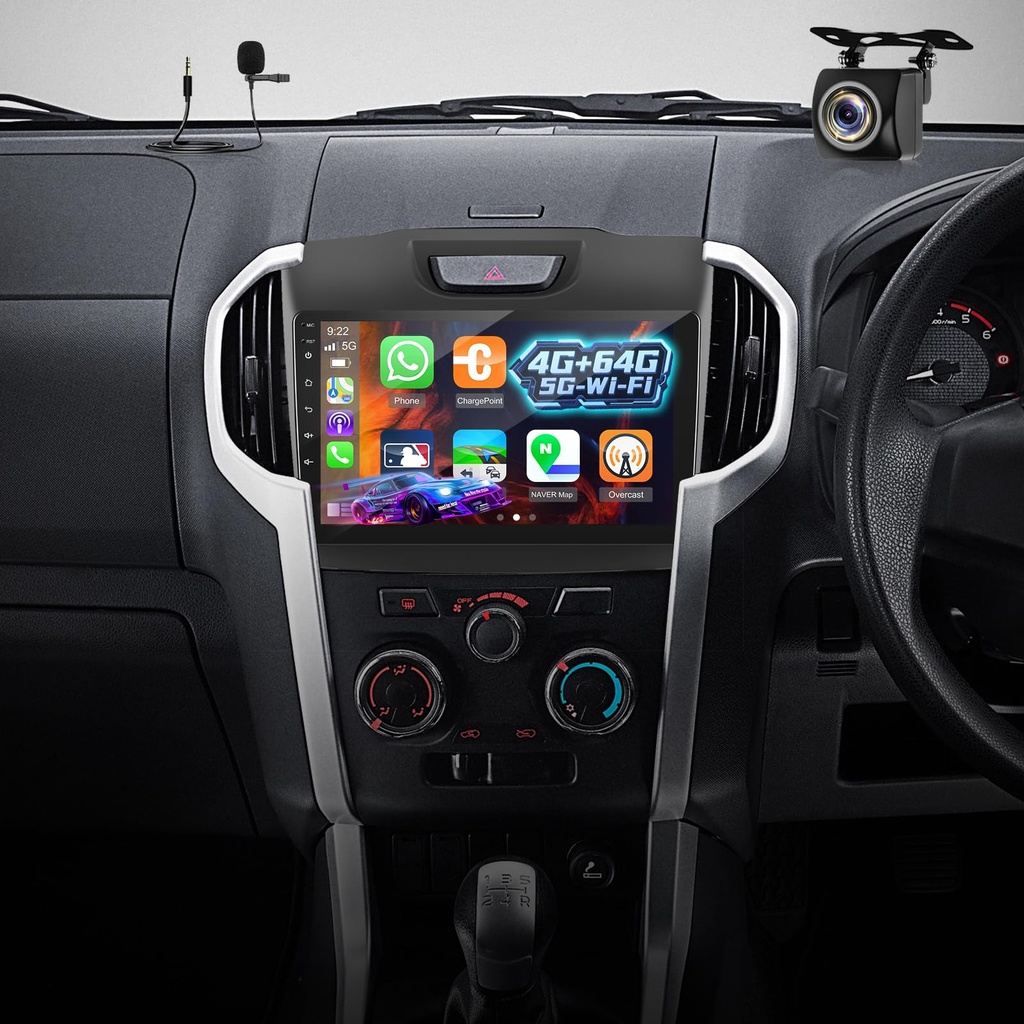 4G+64G Radio for Isuzu DMAX 2012-2018 and MUX 2013-2017, 9 inch Screen Isuzu DMAX Android C