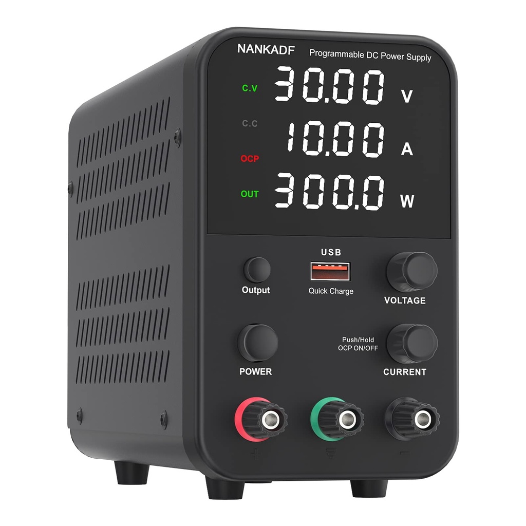 DC power supply (0-30V,0-10A) adjustable, switching power supplies, mini high precision 4-d