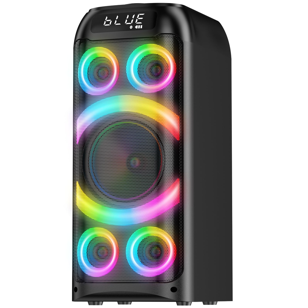 BOHINI Bluetooth Speaker, 160W Peak Powerful Loud Stereo Sound Deep Bass Wireless Boombox