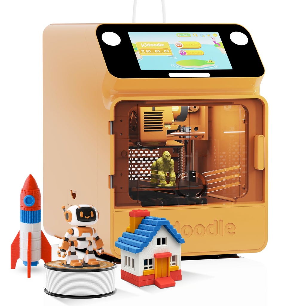 Kidoodle 3D Printer for Kids - ToyBox 3D Printers, Up to 600mm/s Faster Printing Speed, Wi-Fi