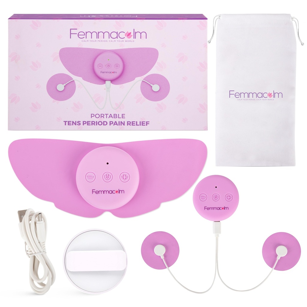 Femmacalm Wireless TENS Machine for Period Pain Relief Menstrual Cramp & Endometriosis