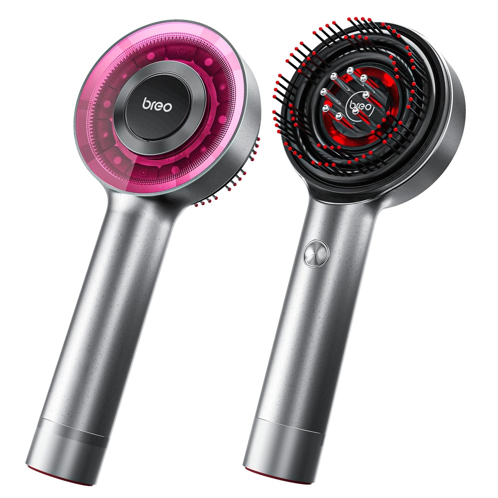 Breo Scalp3 Scalp Massaging Brush, Shiatsu Hair & Scalp Massager with IPX7 Waterproof, Cord