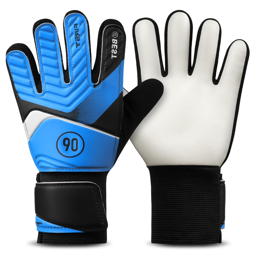 Flintronic Football Goalkeeper Gloves - Kids & Youth, Non-Slip Material & Double Wrist Prot