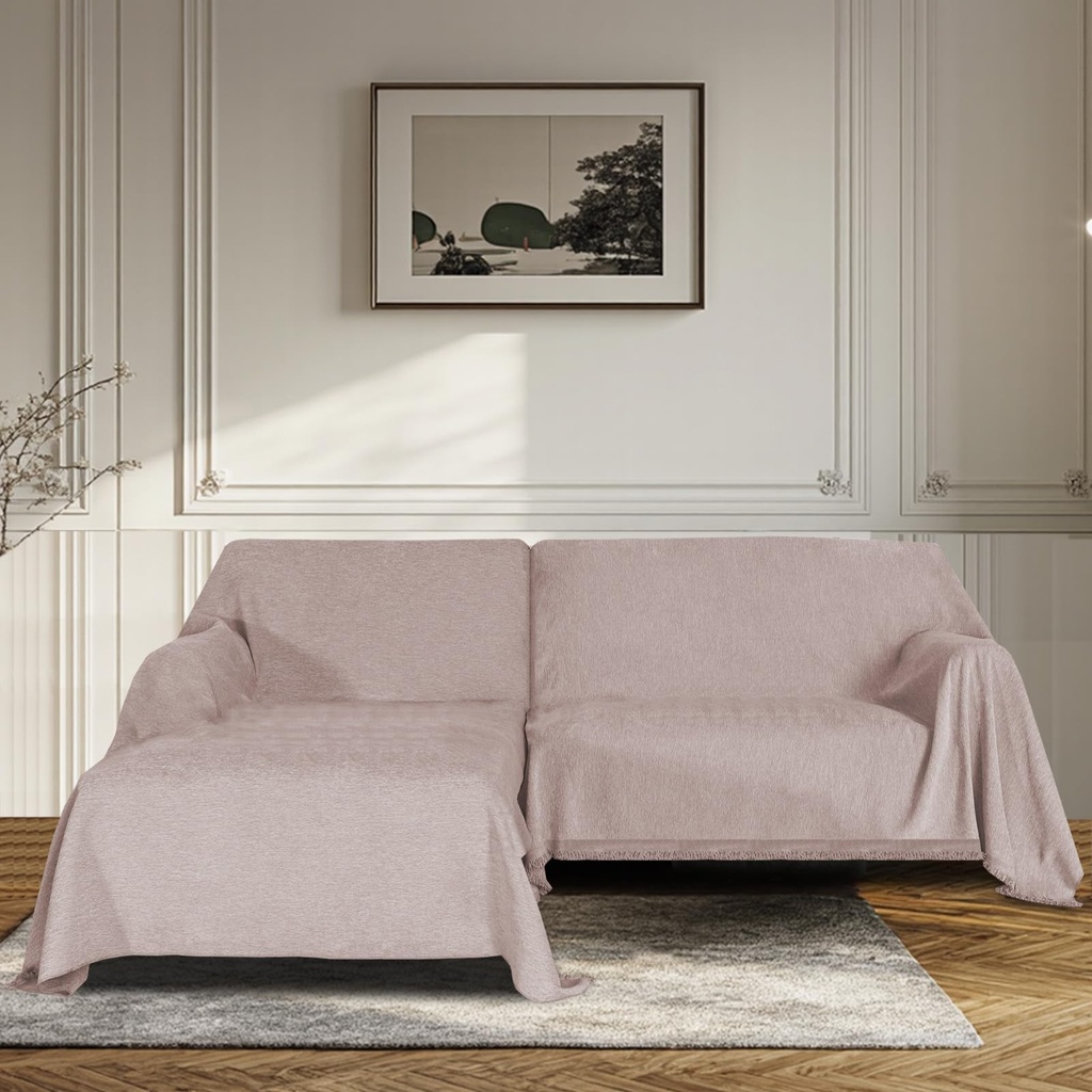 BellaHills Waterproof Sofa Cover 3 Seater Chenille Sofa Covers 2 Seater Armchair Covers L S