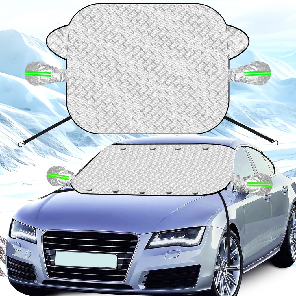 Newthinking Car Frost Windscreen Cover for Winter, Heavy-Duty Ultra Thick Car Windscreen Fr