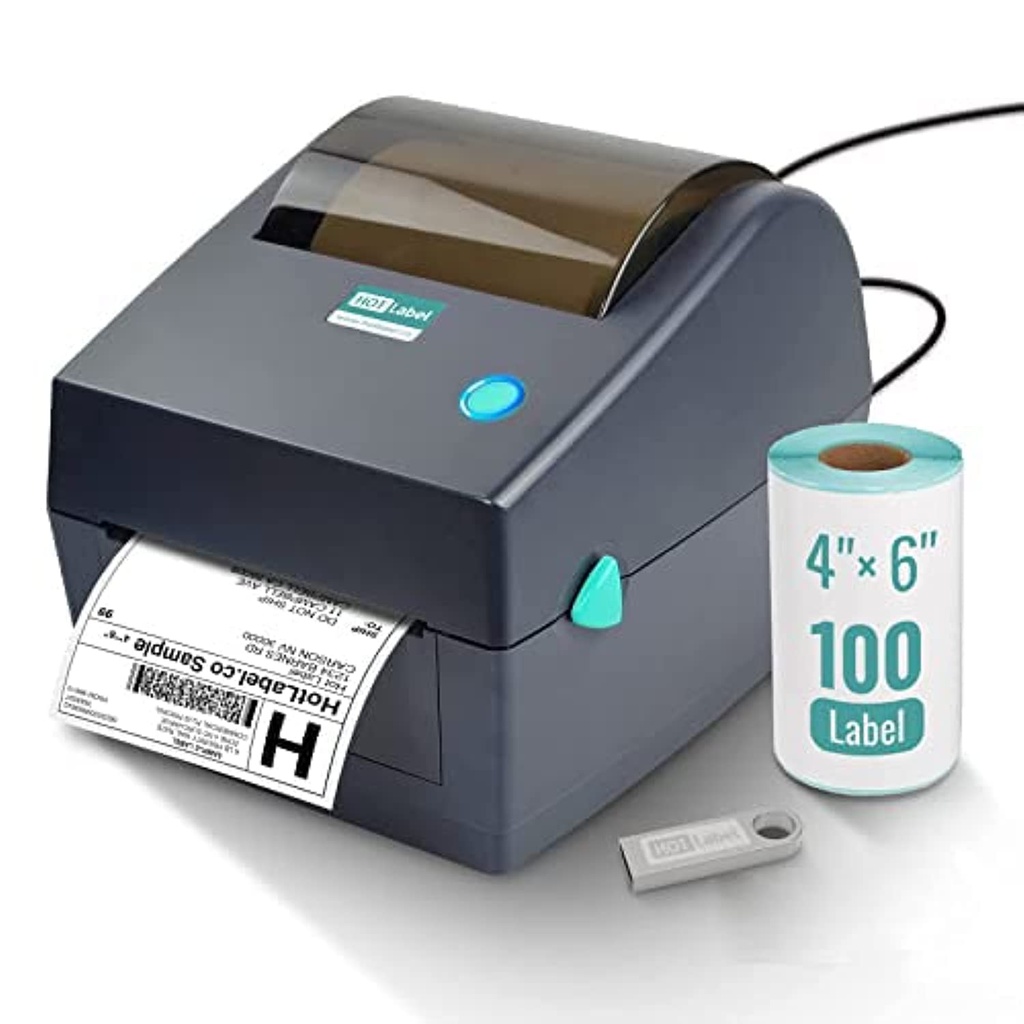 HotLabel Thermal Printer, Shipping Label Printer, Desktop Thermal Label Printer 4x6, Label