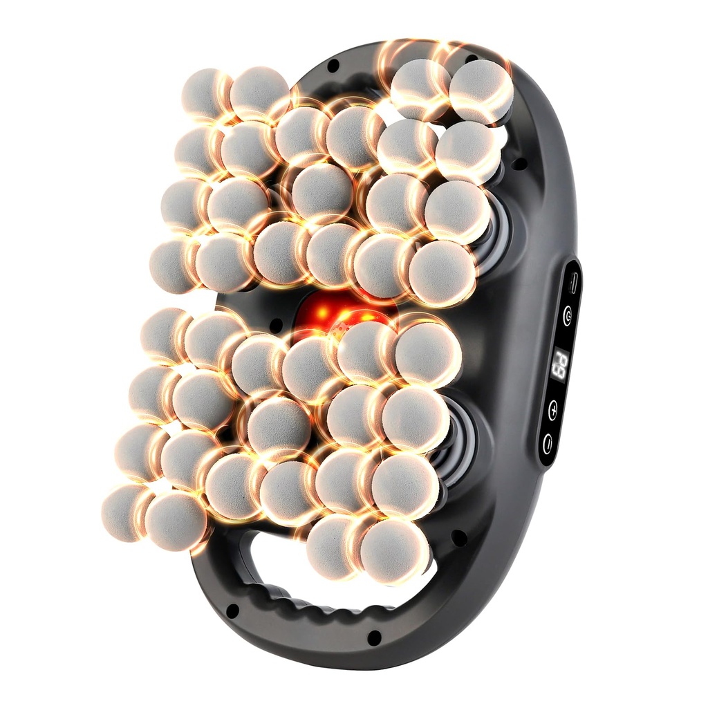 42-Speed Massage Gun with 9 Intensity Levels and 9 Modes. Rechargeable Handheld Massager. De