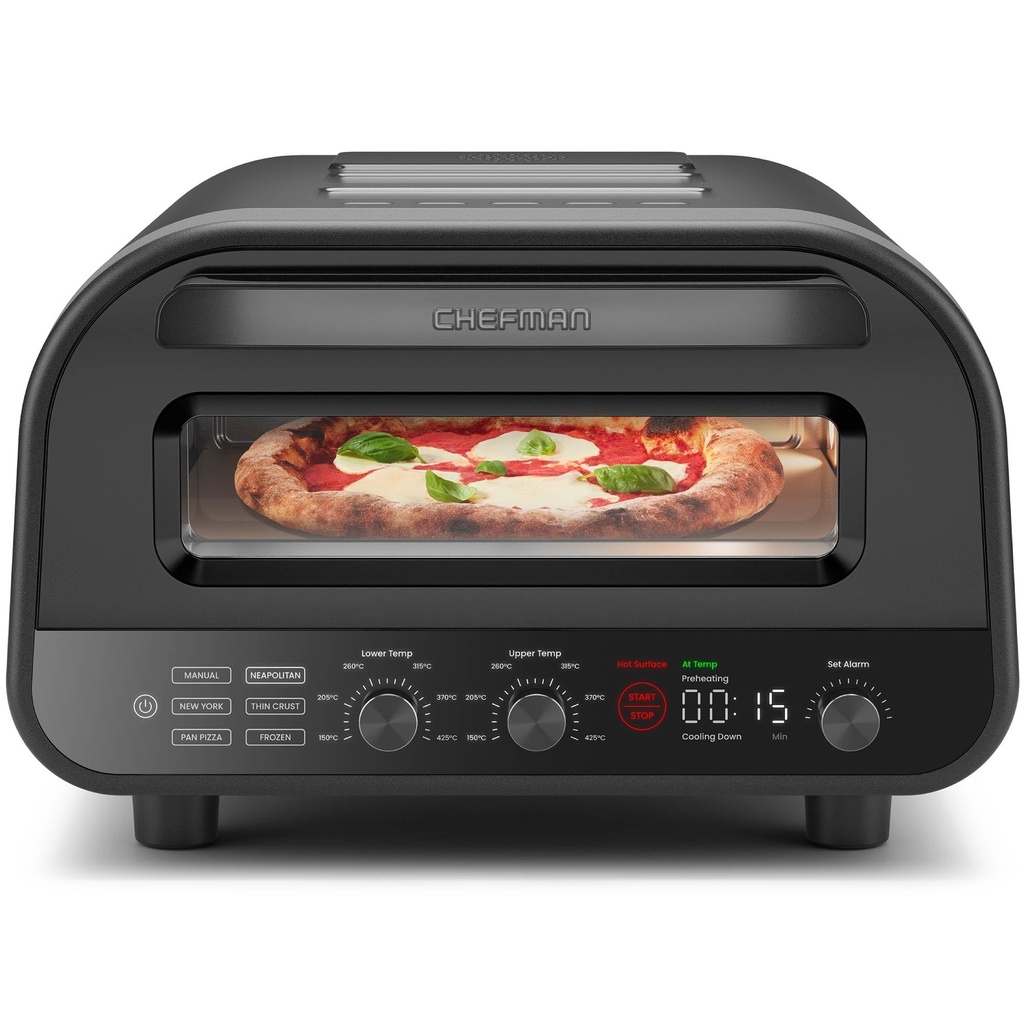 CHEFMAN Electric Indoor Pizza Oven, 30cm Portable Kitchen Countertop Pizza Maker with Neapo
