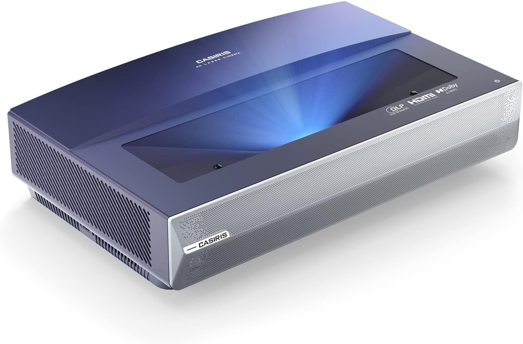 CASIRIS A6 Ultra Short Throw Projector, Smart Projector with Wifi and Bluetooth, 1080P Full