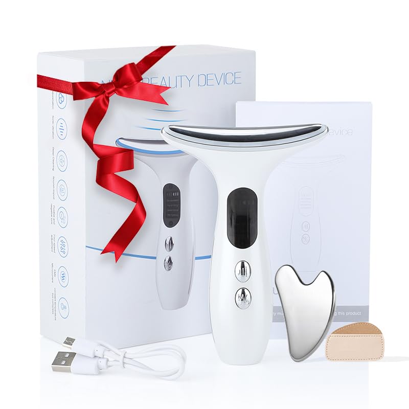 Electric Face Massager & Sculpting Device with EMS Red Light Therapy - Microcurrent Skin Tig