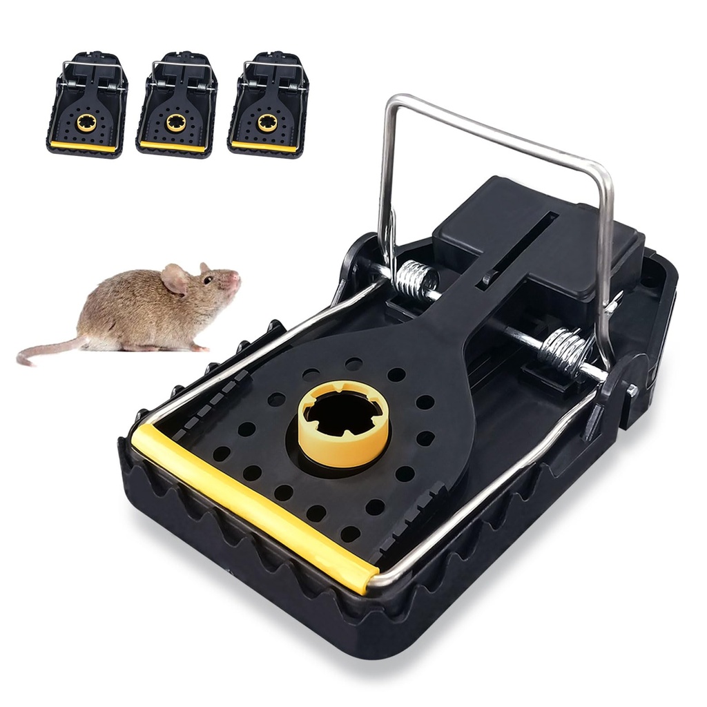 WUCHAITOO Reusable Mouse Traps,4 Pack High Sensitive Mice Catcher,Safe and Effective Rodent