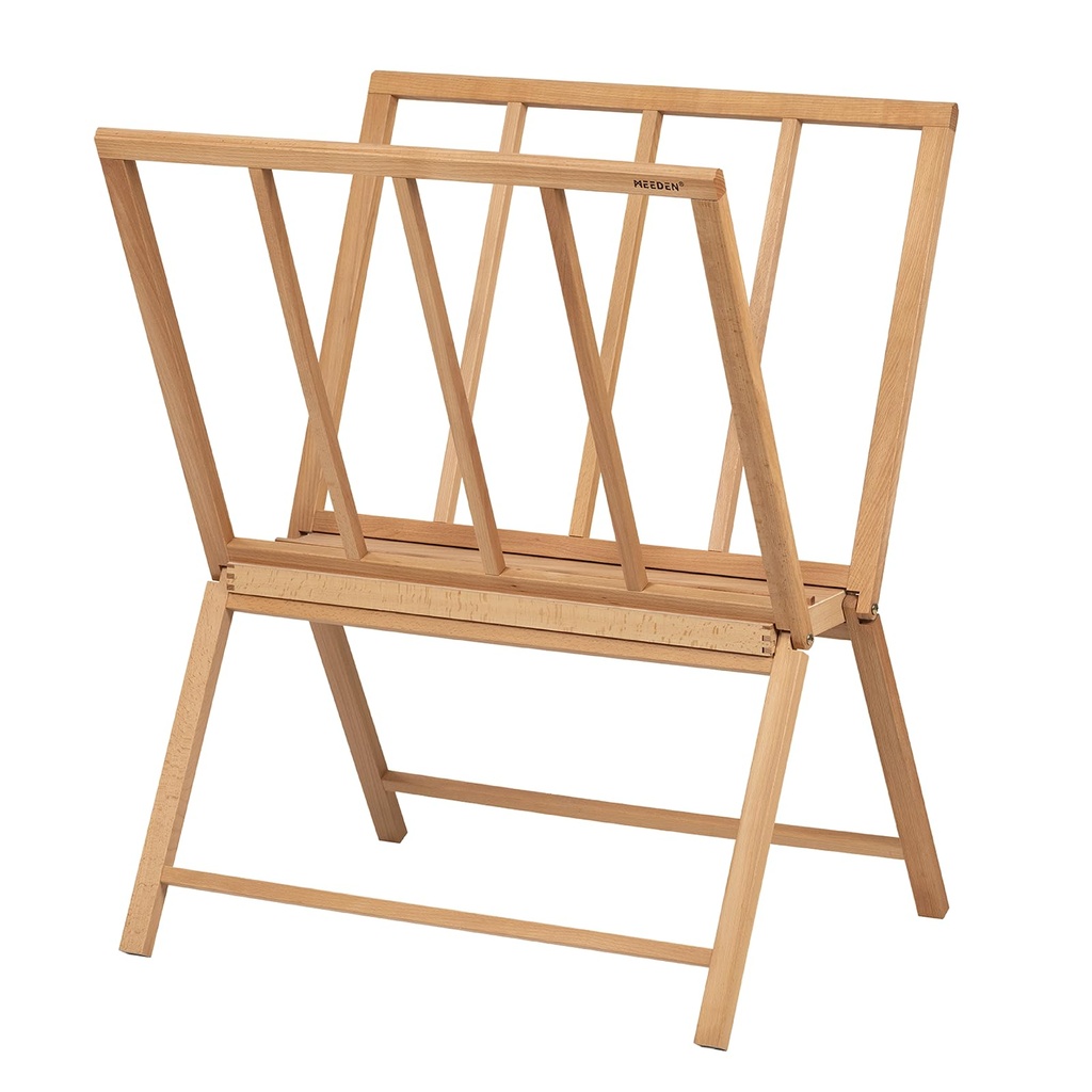 MEEDEN Folding Large Print Rack - Wooden Art Storage Rack - Artist Storage and Display Rack