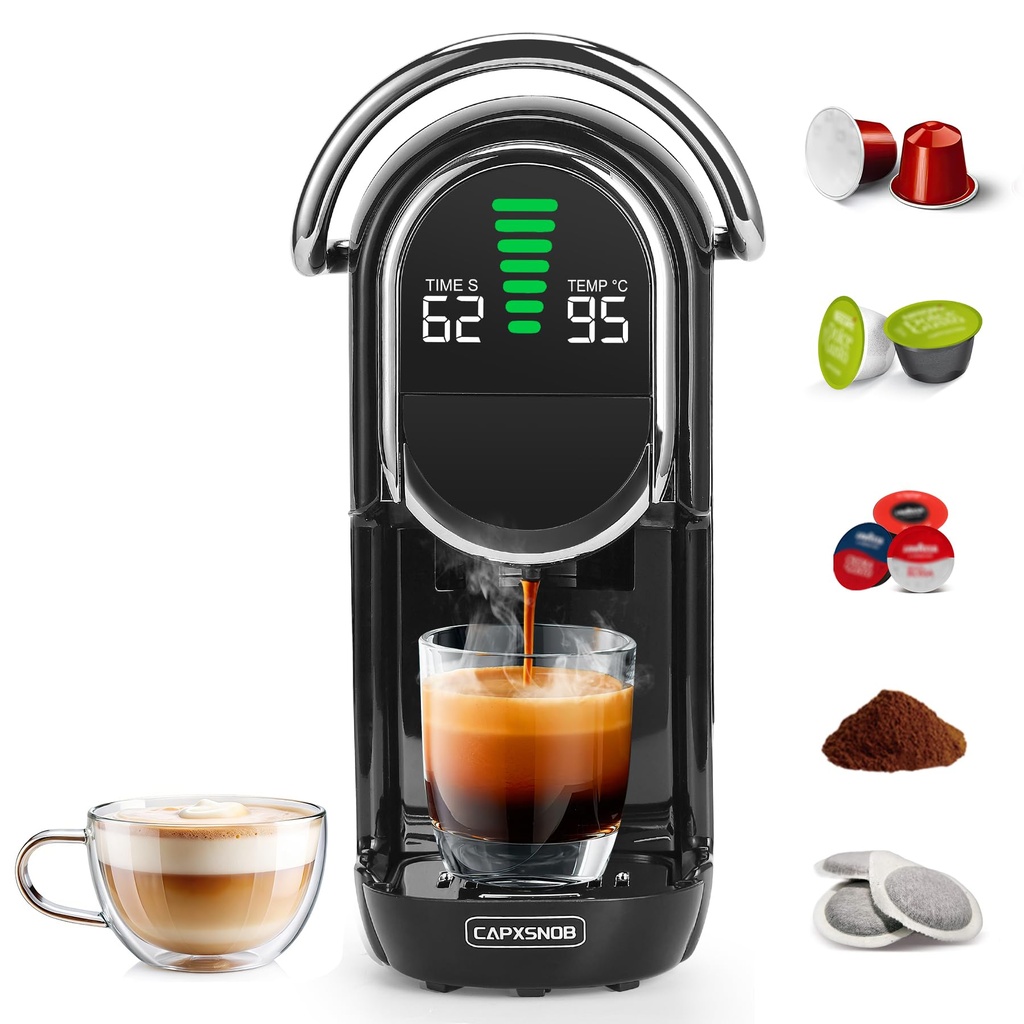 Magician1 Mini Multi-Capsule Coffee Machine 5-in-1 for Nespresso, Dolce Gusto, Starbucks