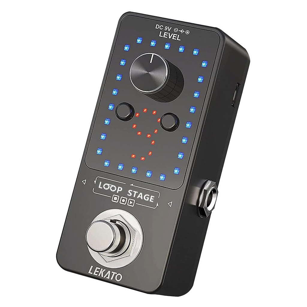 LEKATO Guitar Looper,Built-in Tuner,Bass Loop Effect Pedal(9 Loop Tracks,Max 40 Minutes Over