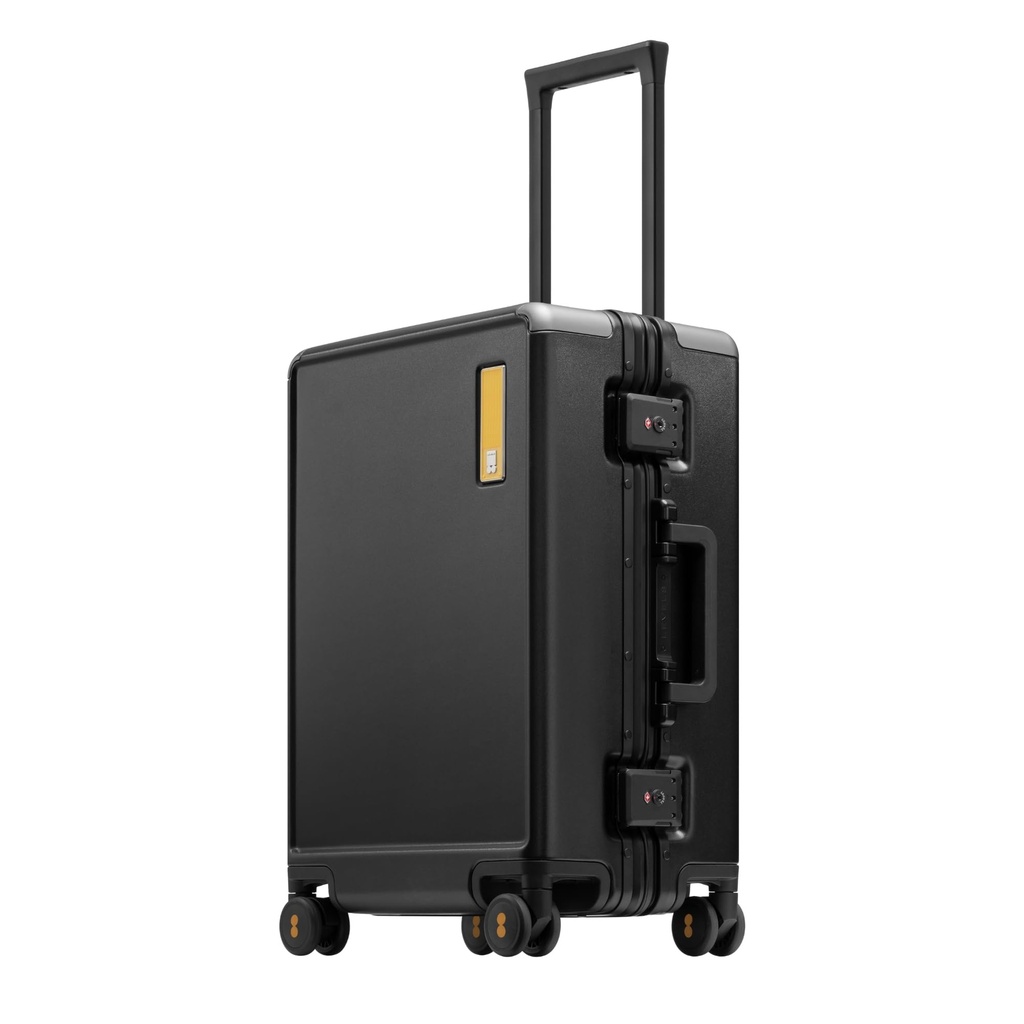 LEVEL8 Zipperless Luggage Carry on Suitcase with Aluminum Frame 20 Inch Trolley PC Hardside