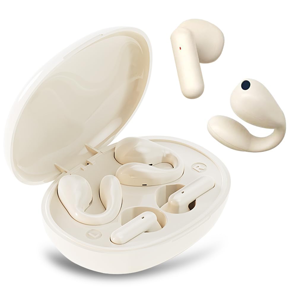 ZJXD Wireless Earbuds Bluetooth, Dual Set (In-Ear & Ear-Clip), Wireless Headphones Bluetooth
