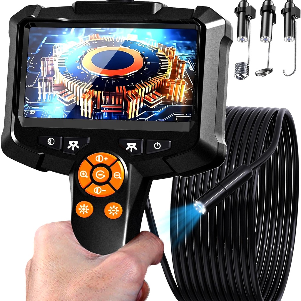 Daxiongmao Borescope, Endoscope Camera with Light, IP67 Waterproof Endoscope, 1080P HD Inspection Tool