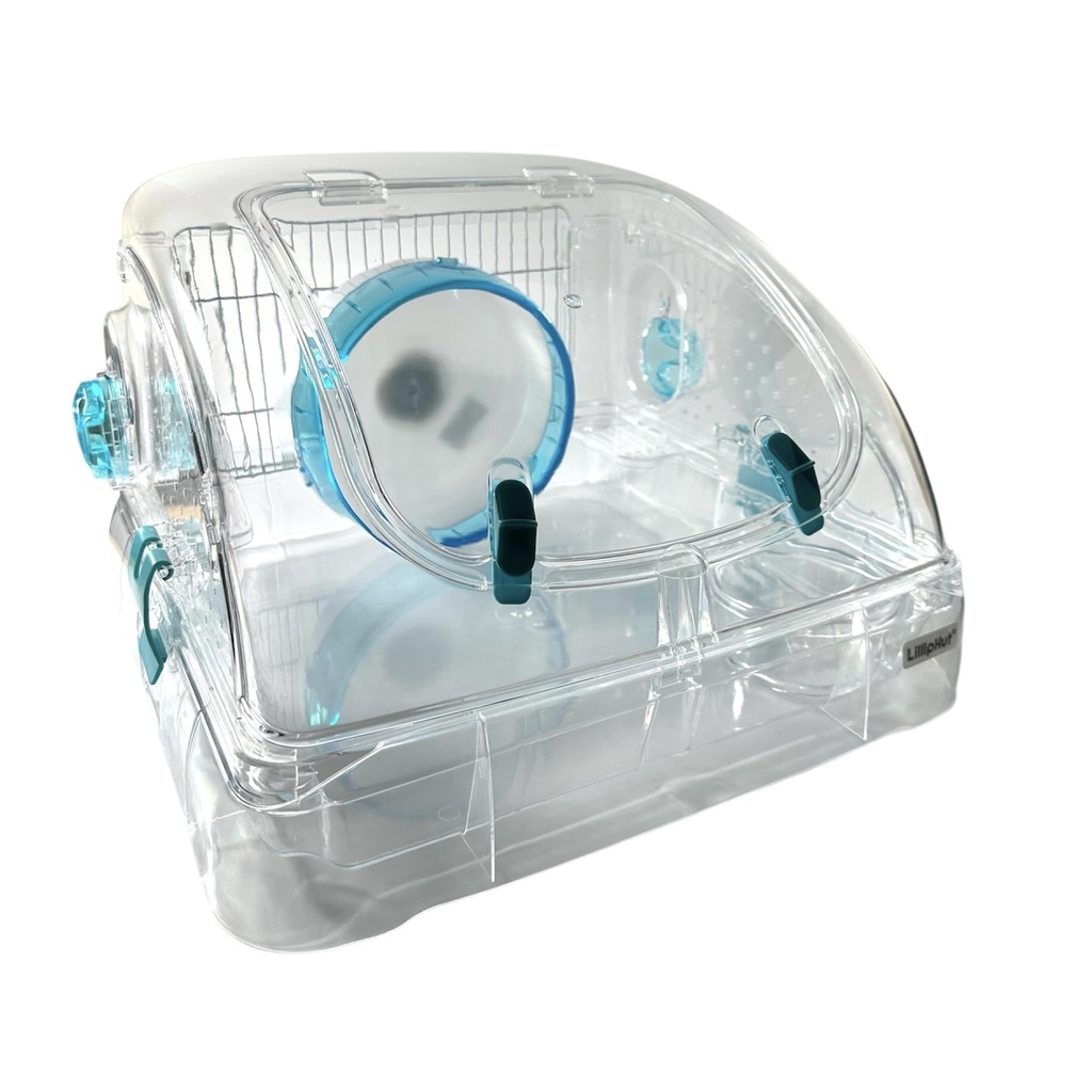 LillipHut Hamster Cage - Small Animal Habitat with Accessories, Durable and Compact