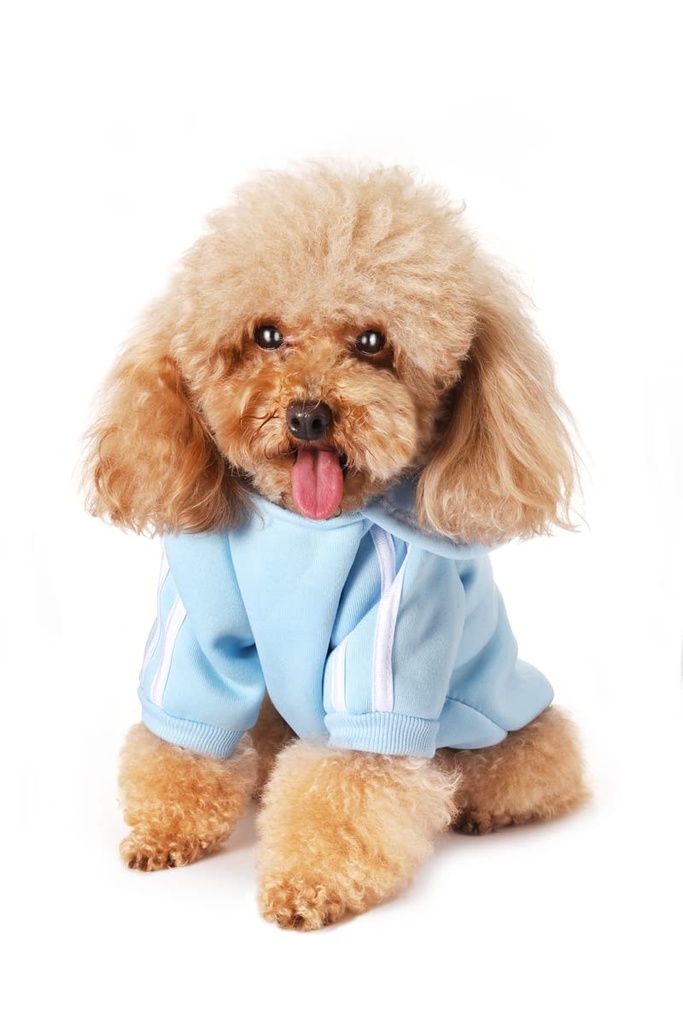 Puppy & Dog Winter Apparel - Cotton Fleece Sweatshirt Hoodies for Small, Medium & Large Dog