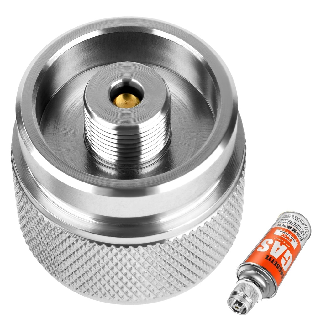 Adiwo Gas Tank Refill Adapter, Portable Outdoor Gas Tank Refill Adapter, Spiral Valve Adapte