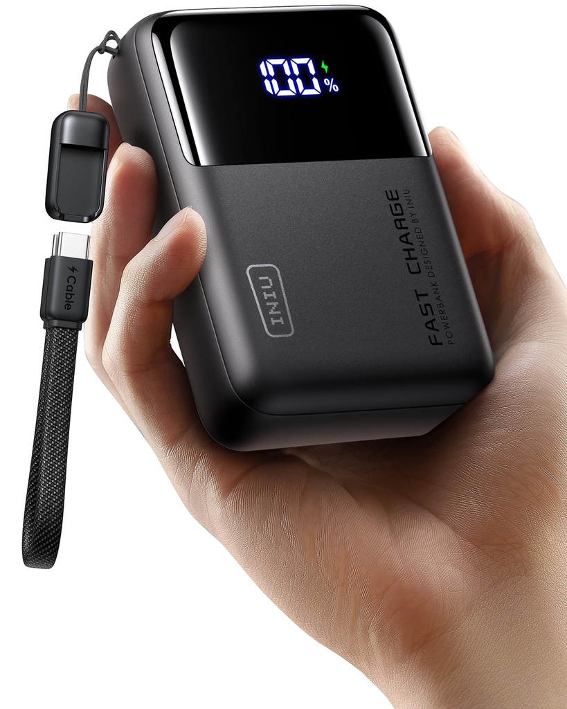 INIU Smallest Laptop Power Bank, Mini 100W 25000mAh Fast Charging Portable Charger with USB