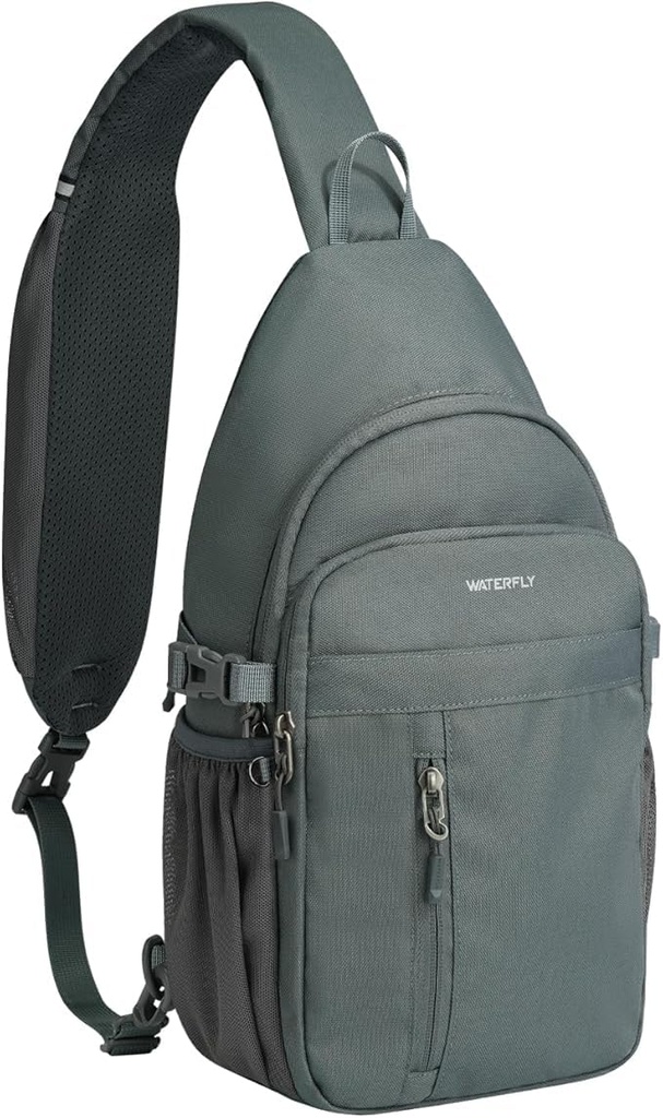 Waterfly Sling Bag Crossbody Backpack:Multiple Pockets Shoulder Bag Lightweight Chest Bag w