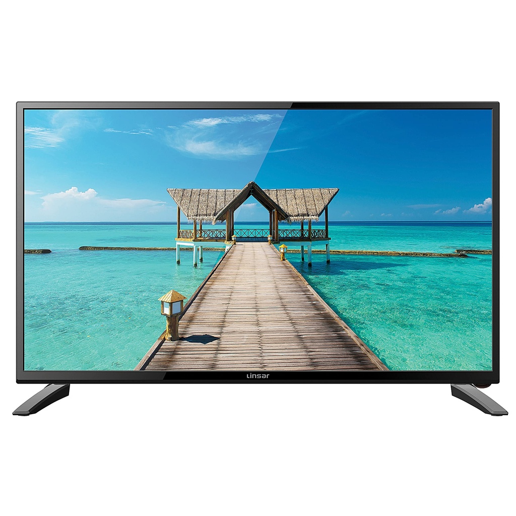 Linsar 24" LED HD TV - 720p, 24" Flat Screen with Freeview - Slim, Stylish Design - Smooth 