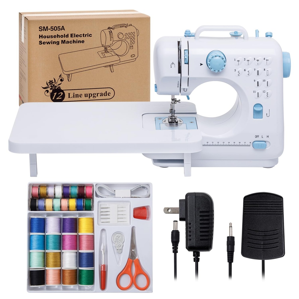 Sewing Machine 505 for Beginners with Expansion Table Large Heavy Duty Sewing Machines 